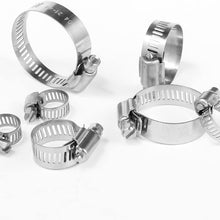 Cococart 20pcs Spring Band Type Action Fuel line Silicone Vacuum Hose Pipe Clamp Low Pressure Air Clip Clamps (6-27mm)