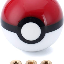 Pokeball Gear Shift Knob for 4 5 6 Speed 2.15 Inches for Most Car Models with Adapters