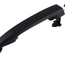 Eynpire 8025 Exterior Outside Outer Smooth Black Rear Sliding Door Handle for 2004 - 2010 Toyota Sienna - Left = Right - without Keyhole