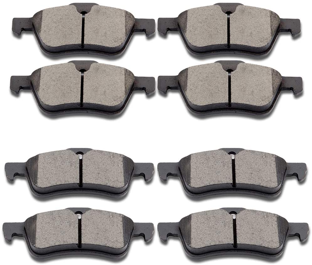 SCITOO Ceramic Front Rear Disc Brake Pad Set fit for 2002-2008 Mini Cooper