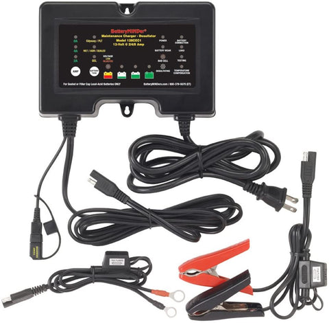 BatteryMINDer 128CEC1: 12 Volt-2/4/8 AMP Battery Charger, Battery Maintainer, and Battery Desulfator