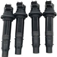Germban F6T558 Set of 4pcs Ignition Coil Replacement for Yamaha FZ1 FZS1 Vmax 1700 YZF-R1 R6 R6S 5VY-82310-00-00 Black