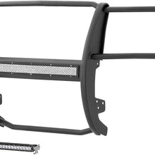ARIES 2170016 Pro Series Black Steel Grille Guard with Light Bar, Select Chevrolet Silverado 1500