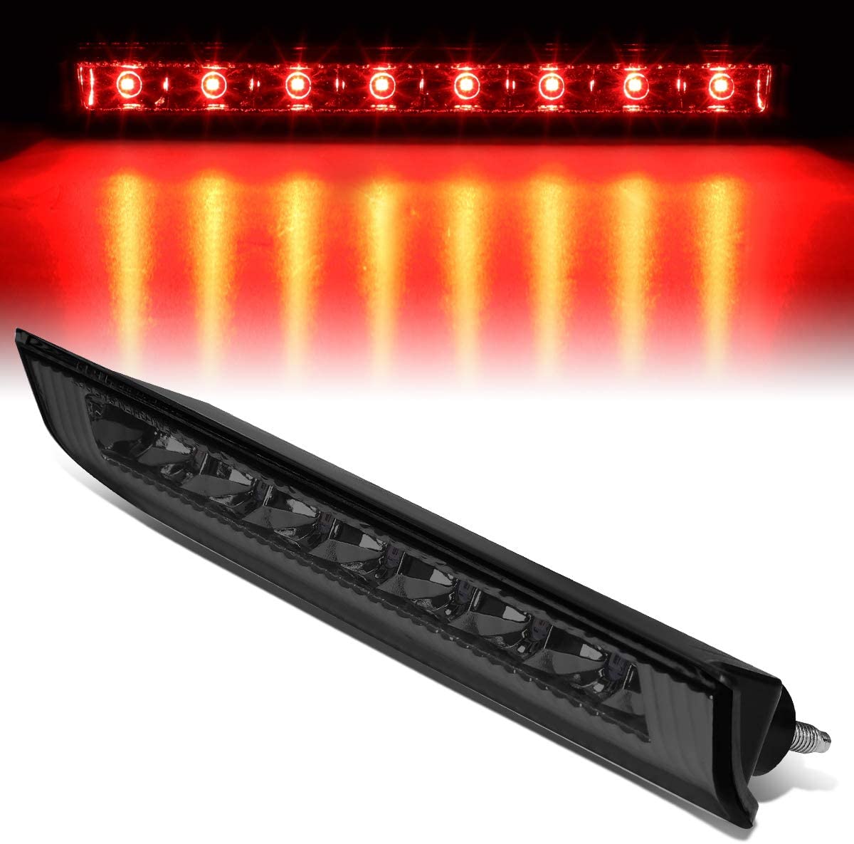 Smoked Housing Full LED Third 3rd Tail Brake Light Lamp Replacement for Nissan Rogue 14-19