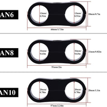 EVIL ENERGY 6AN Fuel Hose Separator Clamp for 3/8 Fuel Hose Oil Line and Gas Line 4Pcs/Pack with Allen Wrench