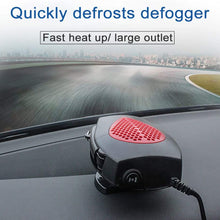 WOOLALA Heating Fan for 12V Car, Portable Car Heater 150W Auto Quickly Defrosts Defogger with Large Outlet/Rotating Base