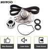 Scitoo Timing Belt Water Pump Tensioner Kit Automotive Replacement Timing Parts Belt Sets Fits 1988-1991 Honda CIVIC DX LX BASE 1.5L L4 16V SOHC D15B2