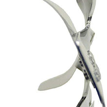 Derale 17817 Heavy Duty Fan Blade Series 1000 17" Polished Chrome Stainless Steel Flex Fan Reverse Rotation