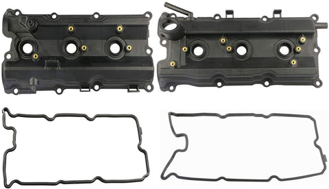 MOSTPLUS Engine Valve Covers Left & Right Compatible with 03-06 Nissan 350Z 03-06 G35 V6 3.5L (Set of 2)