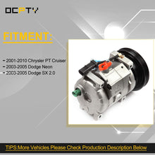 OCPTY Air conditioner Compressor Compatible for Dodge Neon Dodge SX 2.0 CO 27001C