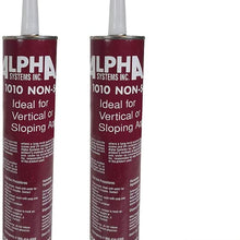 Alpha Systems 862157 1010 UPC Non-Sag Sealant, White (Qty 2)