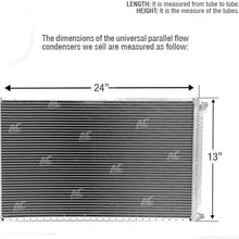 CLIMAPARTS CNFP1324 A/C Universal Condenser Parallel Flow 13 x 24 O-ring #6#8