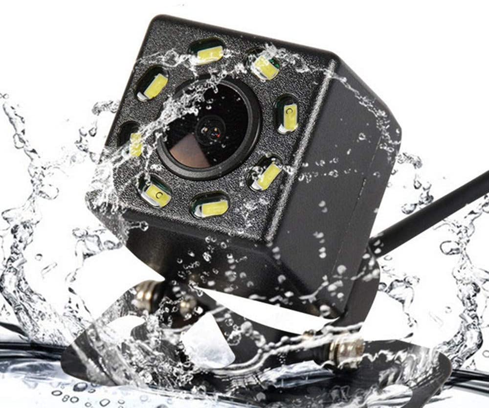 Waterproof Reversing Camera, Backup Camera for Car, HD 8 Night Vision Rear View Camera, Suitable for 12V Wired Screen, 170° Wide Angle, Waterproof IP68