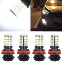cciyu White 6000k H11 H8 H16 LED Bulbs 144SMD LED Bulbs with Projector Replacement for Fog Light,4Pack