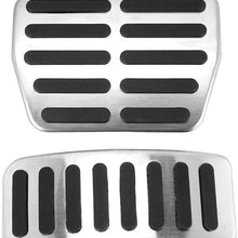 Akozon Brake Pedal 2pcs No-Slip Car Pad Foot Rest Simple Installation Fits for Bora