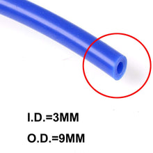 BLACKHORSE-RACING Universal Silicone Vacuum Hose Tube High Performance Pipe 10 Feet Length (1/8 inch / 3mm, Blue)