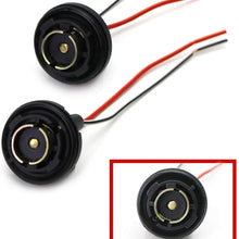 iJDMTOY (2) 1156 7506 7527 P21W Metal Socket/Base w/Pigtail Wiring Harness for Turn Signal, Backup/Reverse Lights or LED Bulbs Retrofit, etc