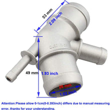 Aluminium Upper Radiator Cooling Coolant Water Distribution Pipe Hose Connector for Golf MK4 Jetta 1.8T 2.0L TDI for Audi TT 1J0121087C