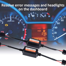 Terisass 2 Pcs Auto Car Headlight Decoder Device Anti-Flicker Resistors H7 Anti-Flicker Resistors Error Canceller