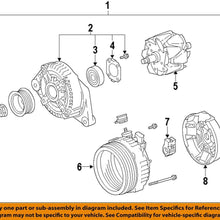 TOYOTA Genuine Parts - Alternator Assy, W/R (27060-38050), Regular