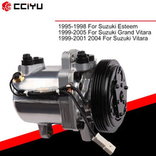 cciyu Air Conditioning Compressor for 1999-2005 Suzuki Grand Vitara 2.5L 1999-2001 Suzuki Vitara 1.6L CO 10620C Auto Repair Compressors Assembly