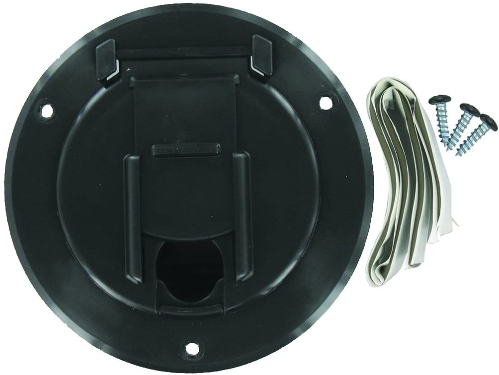 Valterra A10-2140BKVP Black Small Round Electric Cable Hatch