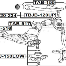 FEBEST TAB-517 Front Lower Arm Bushing
