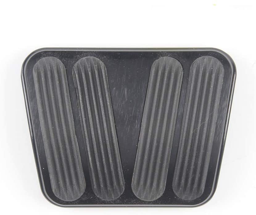 Lokar XBAG-6166 Billet Aluminum Curved Auto Brake Pad with Rubber