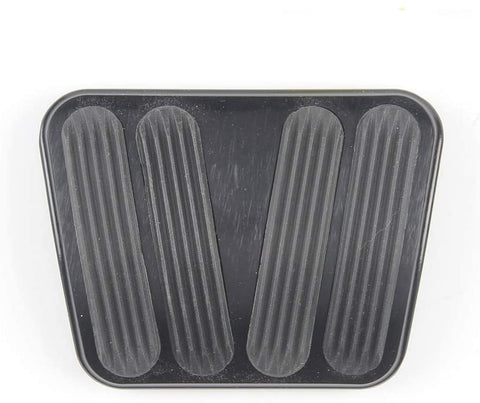 Lokar XBAG-6166 Billet Aluminum Curved Auto Brake Pad with Rubber