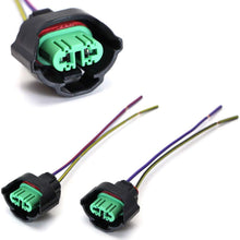 iJDMTOY (2) OEM H11 H8 Female Adapters Wiring Harness Sockets w/ 4-Inch Wire Pigtails For Headlights or Fog Lights Use