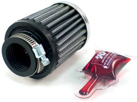 K&N Universal Clamp-On Air Filter: High Performance, Premium, Replacement Engine Filter: Flange Diameter: 1.125 In, Filter Height: 2.5 In, Flange Length: 0.625 In, Shape: Round Tapered, RC-2540