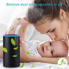 SIXKIWI Ultrasonic Car Essential Oil Diffuser Humidifier, USB Cool Mist Air Freshener 7 Colors Light Waterless Auto Shut-Off for Travel Truck Office(Black)