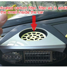 JXHD 12V Car Heater-Heating Cooling Fan Defroster Defogger Air Purifier Lighting 150W,Red