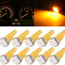 cciyu 10 PCS T5 Yellow 58 70 73 74 Instrument Dashboard Gauge 1SMD 5050 LED Wedge Lamp Bulb Light