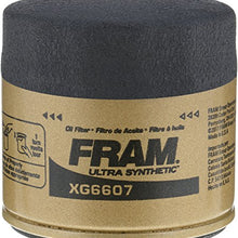 FRAM Ulta Synthetic Automotive Replacement Oil Filter, Designed for Synthetic Oil Changes Lasting up to 20k Miles, XG6607 with SureGrip (Pack of 1)