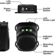 Loraffe Under Hood Animal Repeller Ultrasonic Rodent Repellent LED Rodent Strobe Light Ultrasound Device Vehicle Protection for Automotive, Lights to Keep Away Rats from Your Car Engine Garage