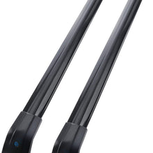 MotorFansClub Crossbars Fit for Compatible with Hyundai KONA 2018 2019 Lockable Baggage Luggage Racks Roof Racks Rail Cross Bar (2 PCS)