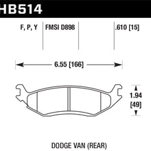 Hawk Performance HB514Y.610 LTS Brake Pad