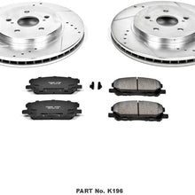 Power Stop K196 Front Brake Kit with Drilled/Slotted Brake Rotors and Z23 Evolution Ceramic Brake Pads