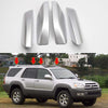 ITrims for Toyota 4Runner 4WD N210 2003 2004 2005 2006 2007 2008 2009S Accessories Silver Roof Rack Rail End Cover Shell Cap Replacement 4PCS