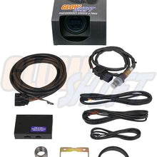 GlowShift Tinted 7 Series Digital Wideband Air/Fuel Ratio AFR Gauge Kit - Includes Oxygen Sensor, Data Logging Output & Weld-in Bung - Smoked Lens - Blue LED Display - 2-1/16" 52mm