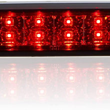 LED 3rd Brake Light High Mount Trailer Cargo Lamp For 99-16 F250 F350 F-450 F-550 Ford Super Duty/93-11 Ranger/01-05 Ford Explorer/Mazda B-Series Chrome Housing Smoked Lens