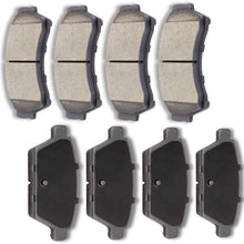 ROADFAR 8pcs Ceramic Brake Pads Sets fit for 2006-2012 Ford Fusion, 2007-2012 Lincoln MKZ, 2006 Lincoln Zephyr, 2006-2011 Mercury Milan