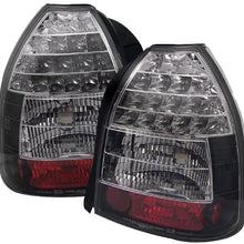 Spyder Honda Civic 96-00 3DR LED Tail Lights - Red Clear