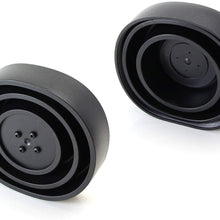 iJDMTOY (2) Universal Sealed Rubber Housing Caps For Headlight Install Xenon Headlight Kit, LED Headlights Bulbs, Aftermarket Headlamp Retrofit, etc