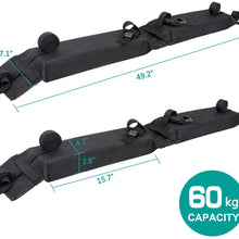 DoCred Soft Roof Rack Pad, Universal Folding Lightweight Anti-Vibration Roof Rack pad for Kayak/Canoe/Surfboard/Paddle Board/SUP/Snow Board and Water Sports
