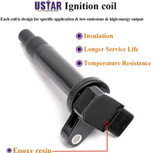 USTAR Ignition Coils 8 Pack for Toyota 4Runner Land Cruiser Sequoia Tundra Lexus GS430 GX470 LS430 LX470 SC430 Engine V8 4.3L 4.7L Replaces 90919-02230