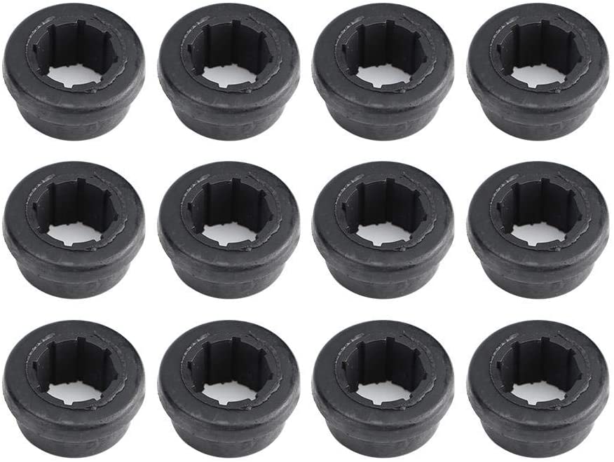 Qiilu 12pcs Engine Bushings, Lower Control Arm Rear Camber Bushings Fit for Skunk2 EG EK DC
