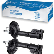 Shocks,ECCPP 2pcs Rear Shocks for Accent 1997 1998 1999 2000 2001 2002 2003 2004 2005 Accent 332108 71584 332109 71585 Shock Absorbers Amortiguadores
