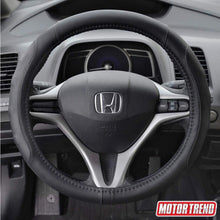 Motor Trend SW-761-BK-M_AM Black Ergonomic ComfortGrip Originals Steering Wheel Cover for Car Auto (Sedan Truck SUV Minivan) - Universal Fit 14.5"-15.5"